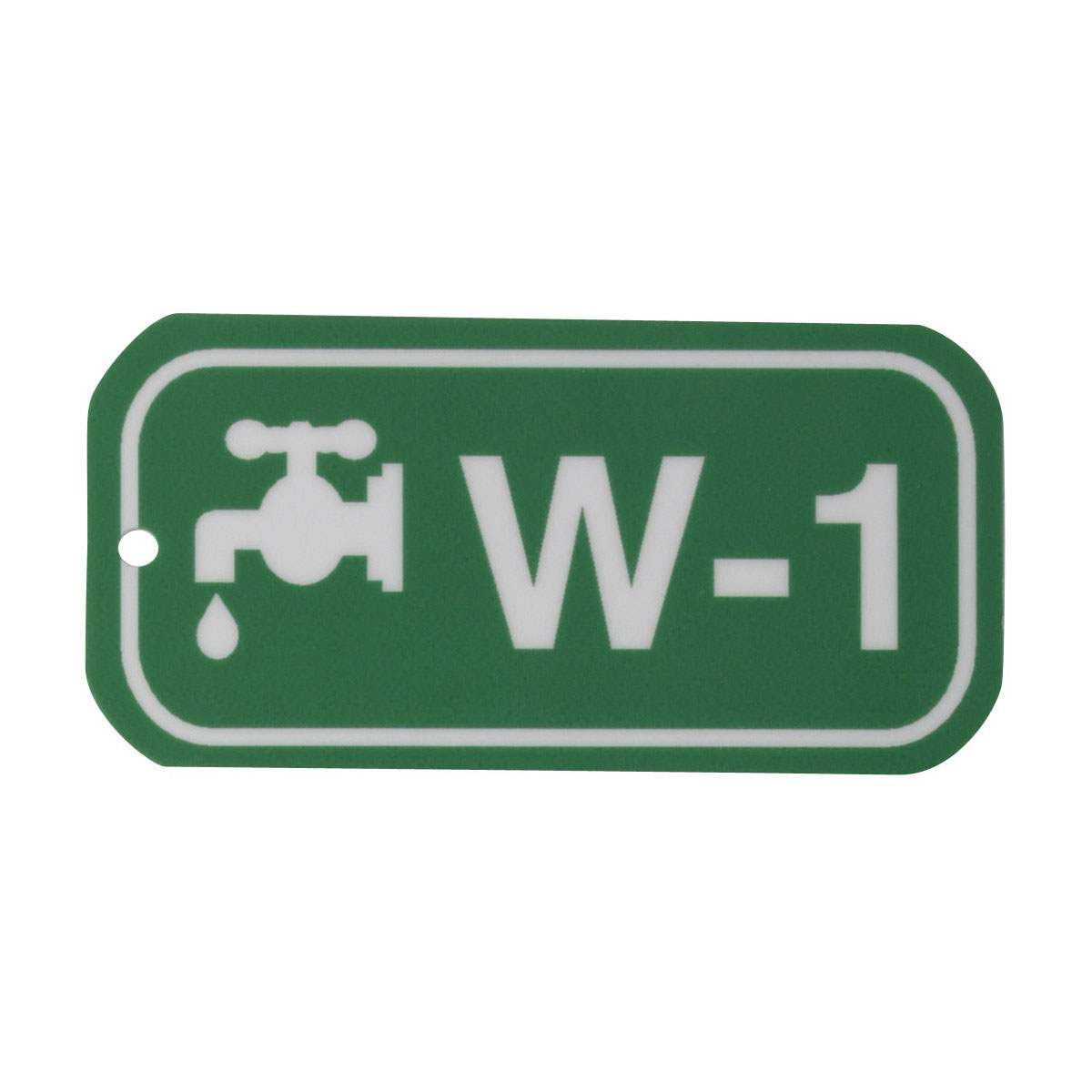 105644 1.5"X3" ENERGY TAGS WHT/GRN,W-1, 5/PK