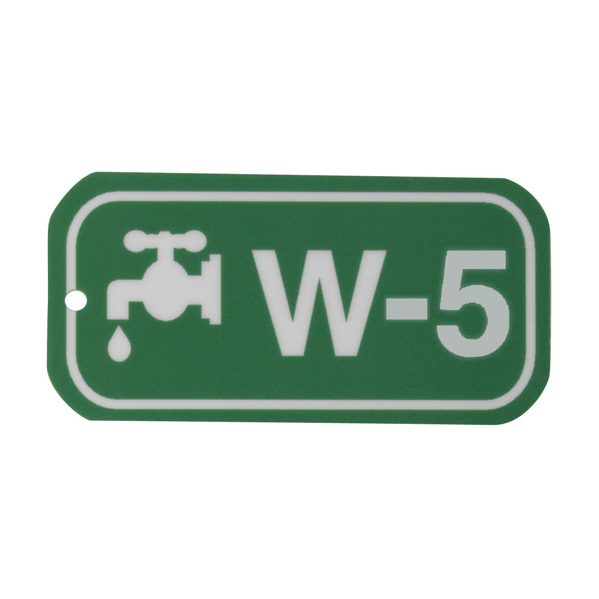 105648 1.5"X3" ENERGY TAGS WHT/GRN,W-5, 5/PK