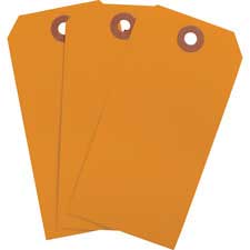 Orange Racking Tag Brady Part: 102132 | Blank Heavy Duty Orange Tags | BradyID.com