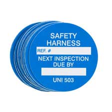 Universal Tag Safety Harness Inserts - Brady Part: UNI-UNI503 B, Brady