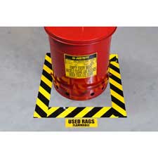 Brady Part: 104317 | Striped ToughStripe® Floor Tape | BradyID.com