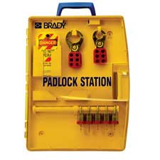 Brady Ready Access Valve Lockout Station Includes 6 Steel Padlocks 105938