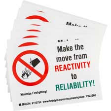 MAKE THE MOVE FROM REACTIVITY TO RELIABILITY! MINIMIZE FIREFIGHTING! Labels