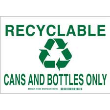 recycle cans and bottles