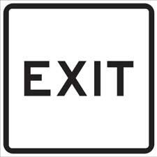 EXIT Sign - Brady Part: 115474 | Brady | BradyID.com
