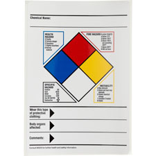 NFPA Hazardous Communication Labels - Brady Part: 121075 | Brady ...