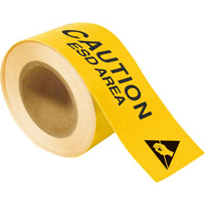 Brady 104317 ToughStripe Floor Marking Tape, 2 in x 100 ft, Black/Yellow