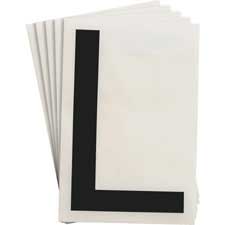 8" ToughStripe Black Numbers and Letters