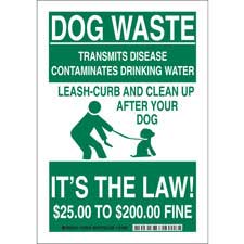 DOG WASTE Transmits Disease Contaminates Drinking Water Leash Curb ...