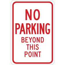 Brady Part: 124319 | No Parking Beyond This Point Sign