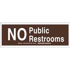 No Public Restrooms Sign | Brady | BradyCanada.ca