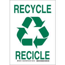 Bilingual Recycle Sign | Brady | BradyID.com