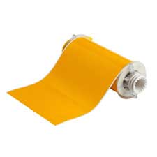 Brady Vinyl Tape, Yellow, 4 x 100' 113114