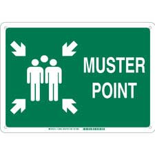 Brady Part: 139570 | Muster Point Sign | BradyID.com