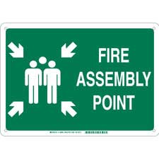 Brady Part: 139587 | Fire Assembly Point Sign | BradyID.com