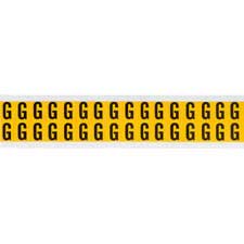 0625" Character Height Black on Yellow Outdoor Numbers and Letters