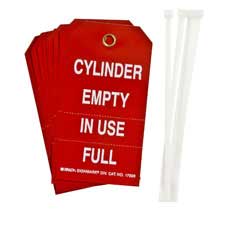 Cylinder Status Tags - Brady Part: 17928 | Brady | BradyID.com