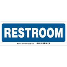 Restroom sign - Brady Part: 22275KLS | Brady | BradyID.com