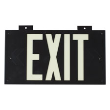 Cartello Uscita E Direzione Brady 25764 – Plastica B-401, Rosso Su Bianco Con Freccia, 10x7 Cm