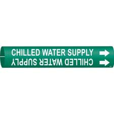 Marcador de tubería de encaje a presión - CHILLED WATER SUPPLY