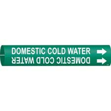 DOMESTIC COLD WATER SnapOn Pipe Markers