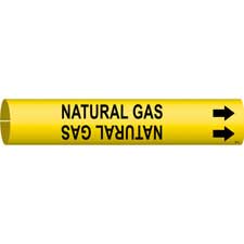 NATURAL GAS SnapOn Pipe Marker