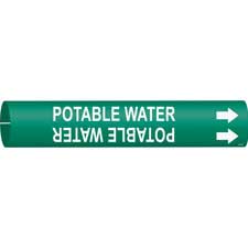 POTABLE WATER SnapOn Pipe Marker