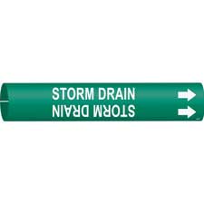 Wrap Around Pipe Marker Legend Storm Drain Legend Storm Drain Brady 5769-Ii High Performance Wrap Around Pipe Marker Legend Storm Drain Legend Storm Drain Brady 5769-Ii High Performance