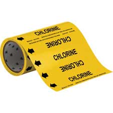 CHLORINE Roll Form Pipe Marker