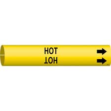 HOT Snap-OnStrap-On Pipe Marker