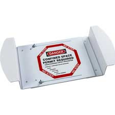 DANGER Confined Space Permit Required Unauthorized Entry Sign