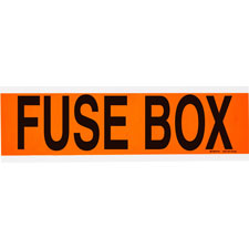 Fuze Box Label Brady Part: 44158 | Fuse Box Conduit and Voltage Labels | BradyID.com