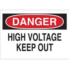 New Brady 10x7 Danger Electrical Hazard 36 Inches OSHA Self-Stick Sign 84859 