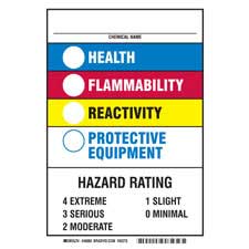 Chemical Name Health Flammability Reactivity Protective Equipment Sign ...