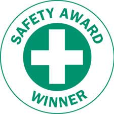 SmartSign Safety Committee Hard Hat Labels – Pack Of 5, Retro-Reflective, 2 Inch Circle