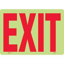 Exit Sign - Brady Part: 50499 | Brady | BradyID.com