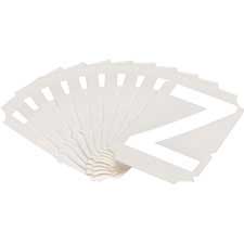 Nmeros y letras blancos autoespaciados QuickAlign de la tipografa Gothic de 2"