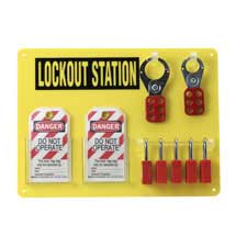 5-Lock Board Kit with 5 Padlocks - Brady Part: 51181 | Brady