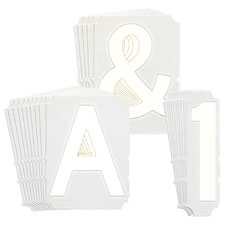 1.25in x 1.75in Mailbox Number Stickers Vinyl Number s Sign Stickers 