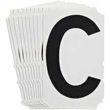 4" Black Gothic Font QuikAlign SelfSpacing Numbers and Letters