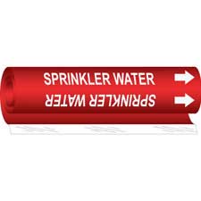 Sprinkle Indicator SPRINKLER WATER High Performance Pipe Marker | Brady | BradyID.com