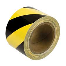 Brady Floor Tape,Black/Yellow,4 inx100 ft,Roll 104377, 1 - Kroger