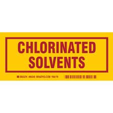 CHLORINATED SOLVENTS Labels - Brady Part: 60245 | Brady | BradyID.com
