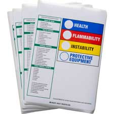 HEALTH FLAMMABILITY REACTIVITY PROTECTIVE EQUIPMENT Labels - Brady Part ...