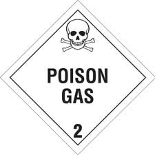 Brady Part: 60423 | Poison Gas 2 Sign | BradyID.com