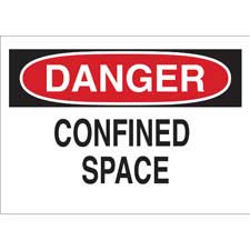 DANGER Confined Space Sign - Brady Part: 60506 | Brady | BradyID.com.sg