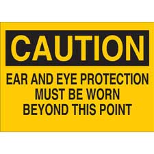 eye protection required beyond this point