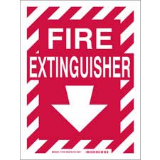 Fire Extinguisher Sign