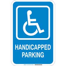 Handicapped Parking Sign - Brady Part: 75251 | Brady | BradyCanada.ca