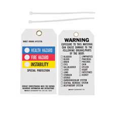 TARGET ORGANS AFFECTED Tag - Brady Part: 76237 | Brady | BradyID.com